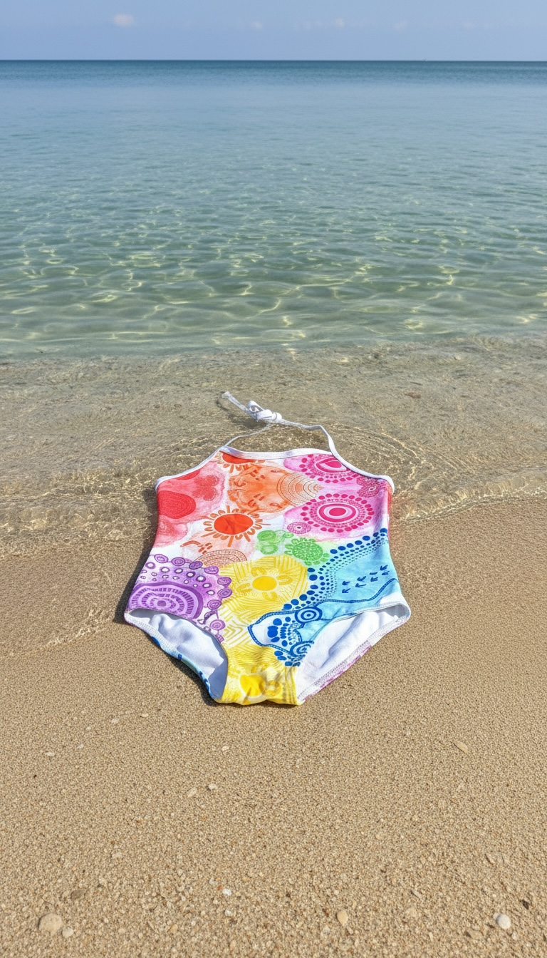 Yuluwirri (rainbow) Girls swimwear