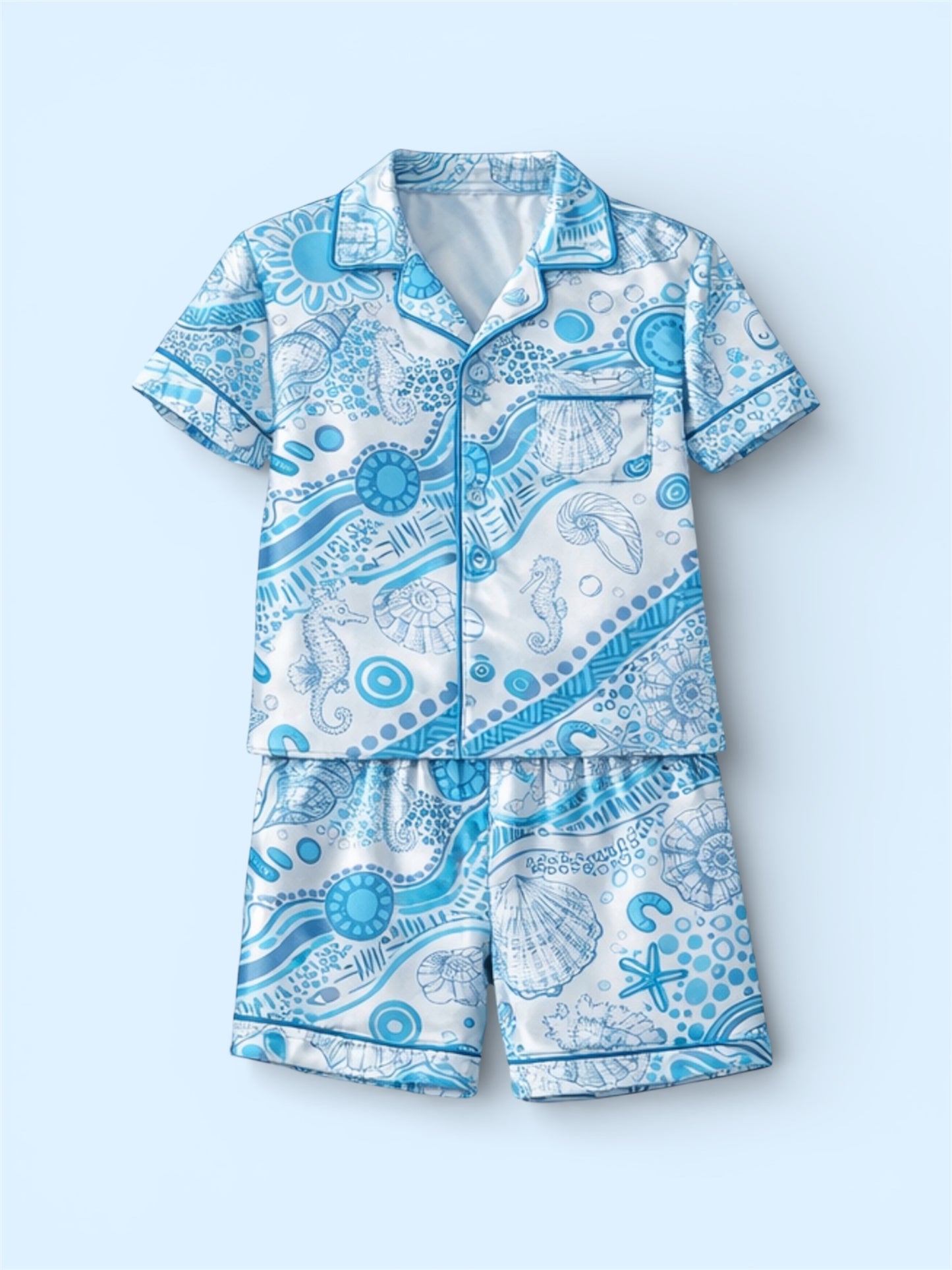 (Kids) Boys blue reef lounge set