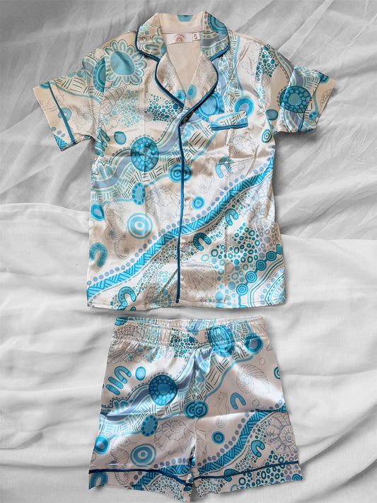 (Kids) Boys blue reef lounge set